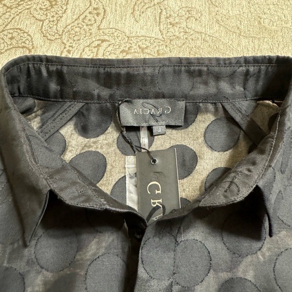 Gracia sheer black blouse with balloon sleeves - Picture 6 of 12